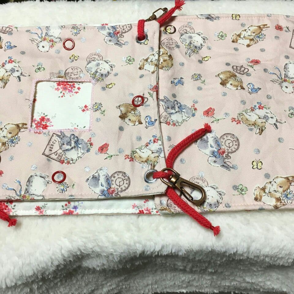 モモンガハウス(うさぎ花柄)Ver.2   春(夏)秋仕様  1900円