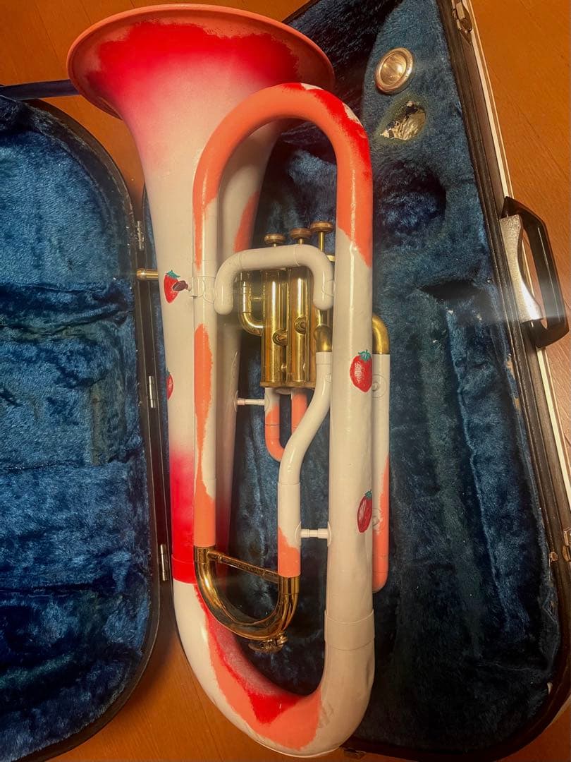 。。YAMAHA YEP-201 B♭管を「いちごパフェ」。