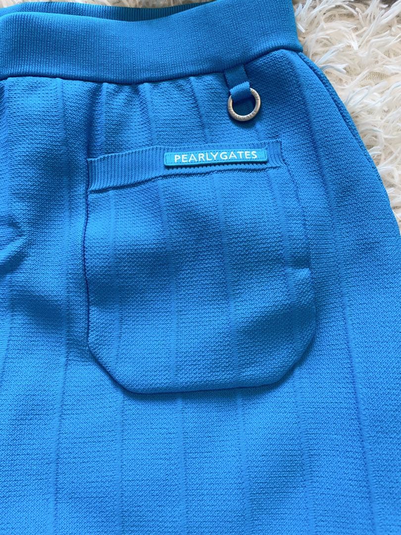 パーリーゲイツレディース 光栓 Wジャガード＋ピンタック ニットスカートサイズ0