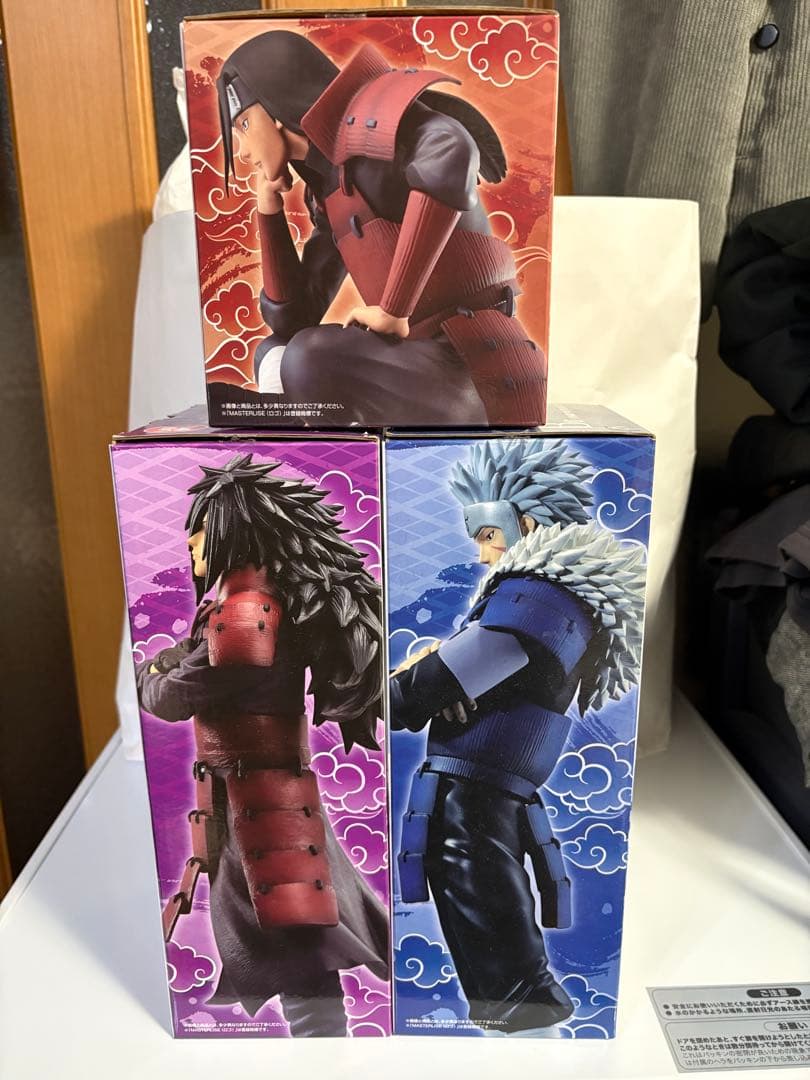 箱有り　一番くじNARUTO疾風伝 繋がる思い マダラ 扉間 柱間 3体セット