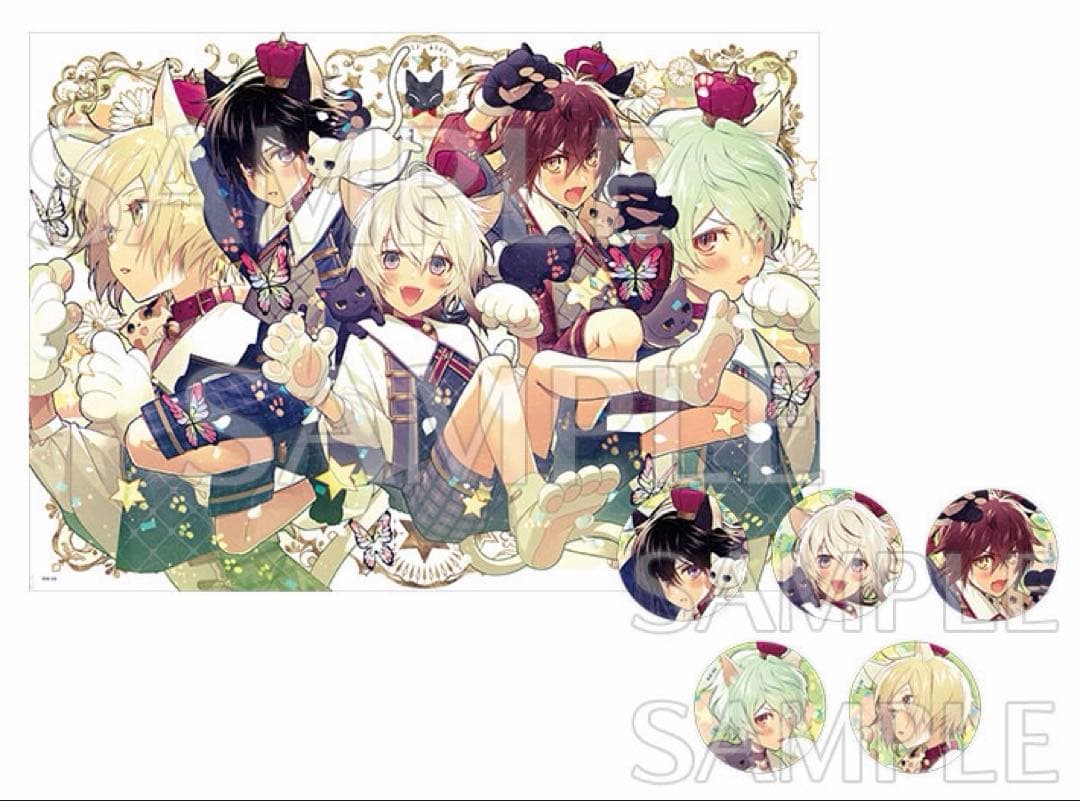 Collar×Malice カラマリ カラーマリス　布ポスター 缶バッジ　幼少期