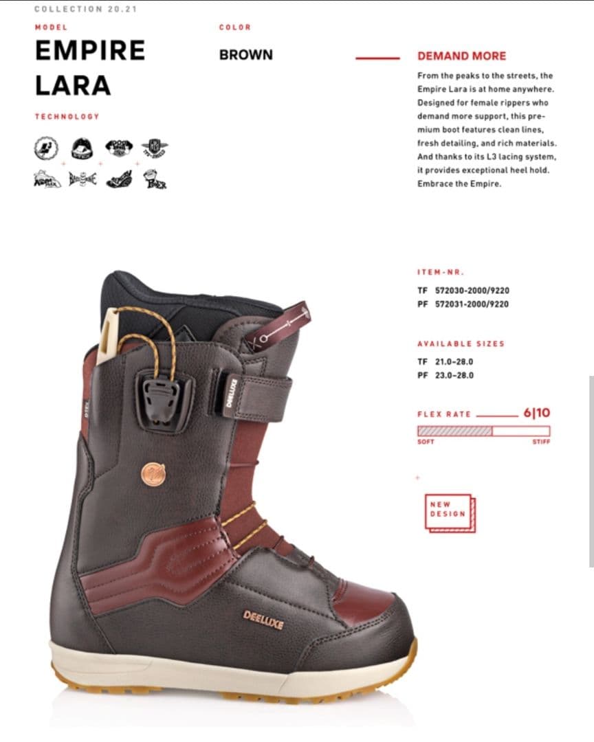 Deeluxe Empire Lara 20-21 ブーツ(女性用)