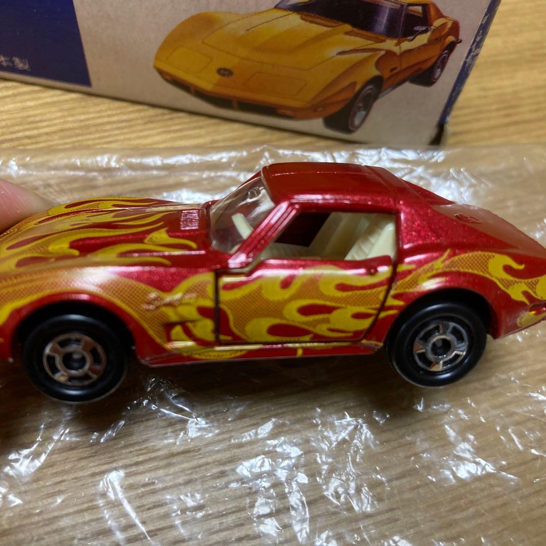 トミカ　外国車シリーズF21 シボレースティングレイ　赤炎