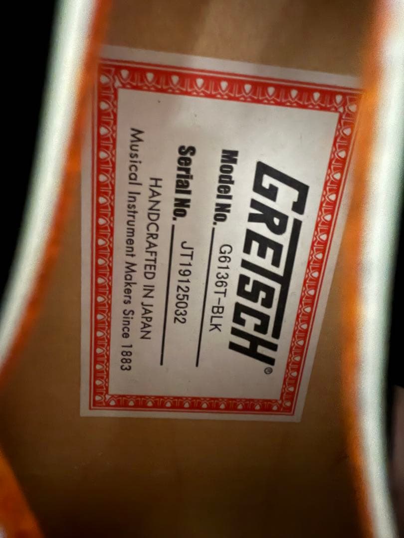 グレッチ　ブラックファルコン　6136T プレイヤーズエディション