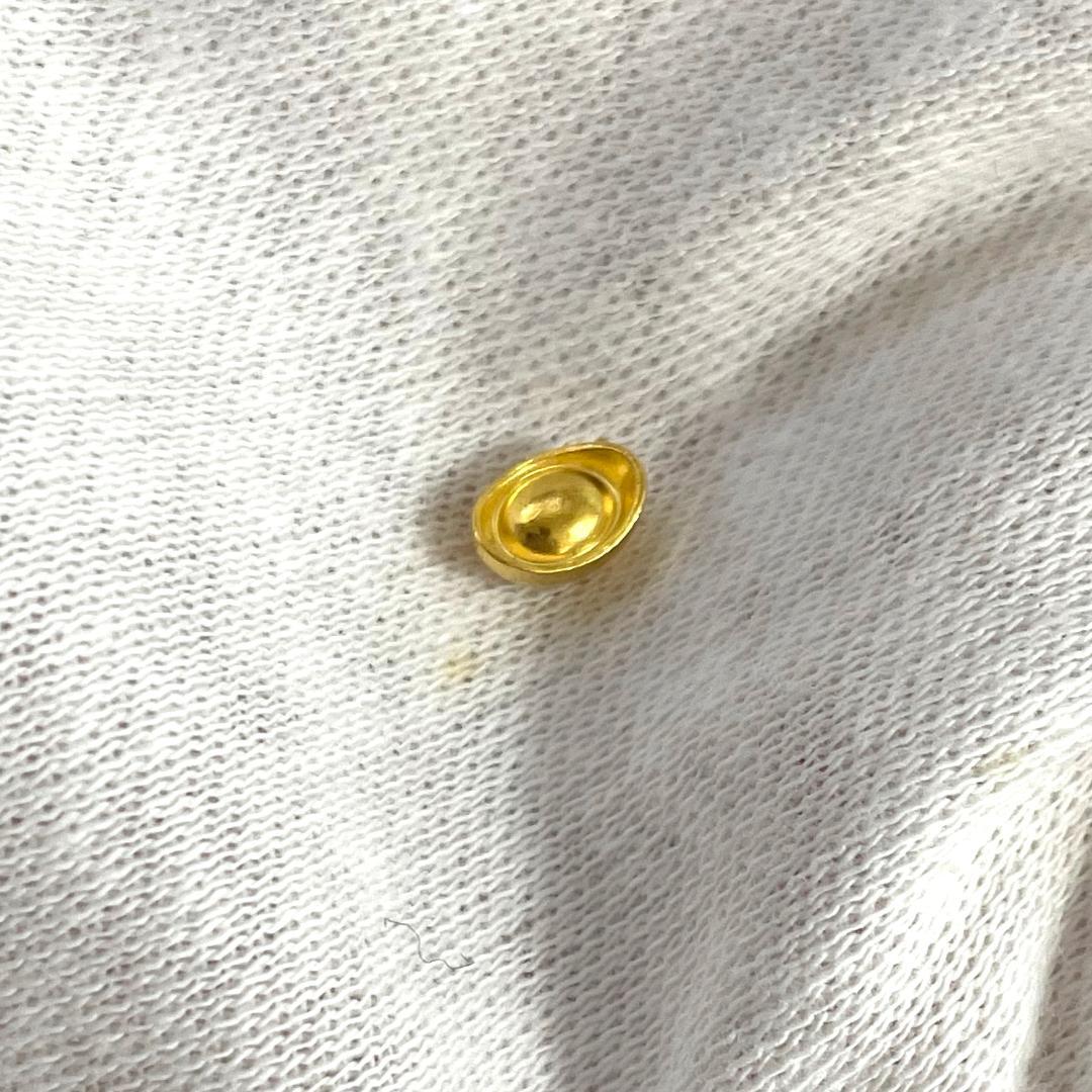 ミニ 金元宝 999.9純金製 (1g) 金 純金 ゴールド ガラス瓶付き