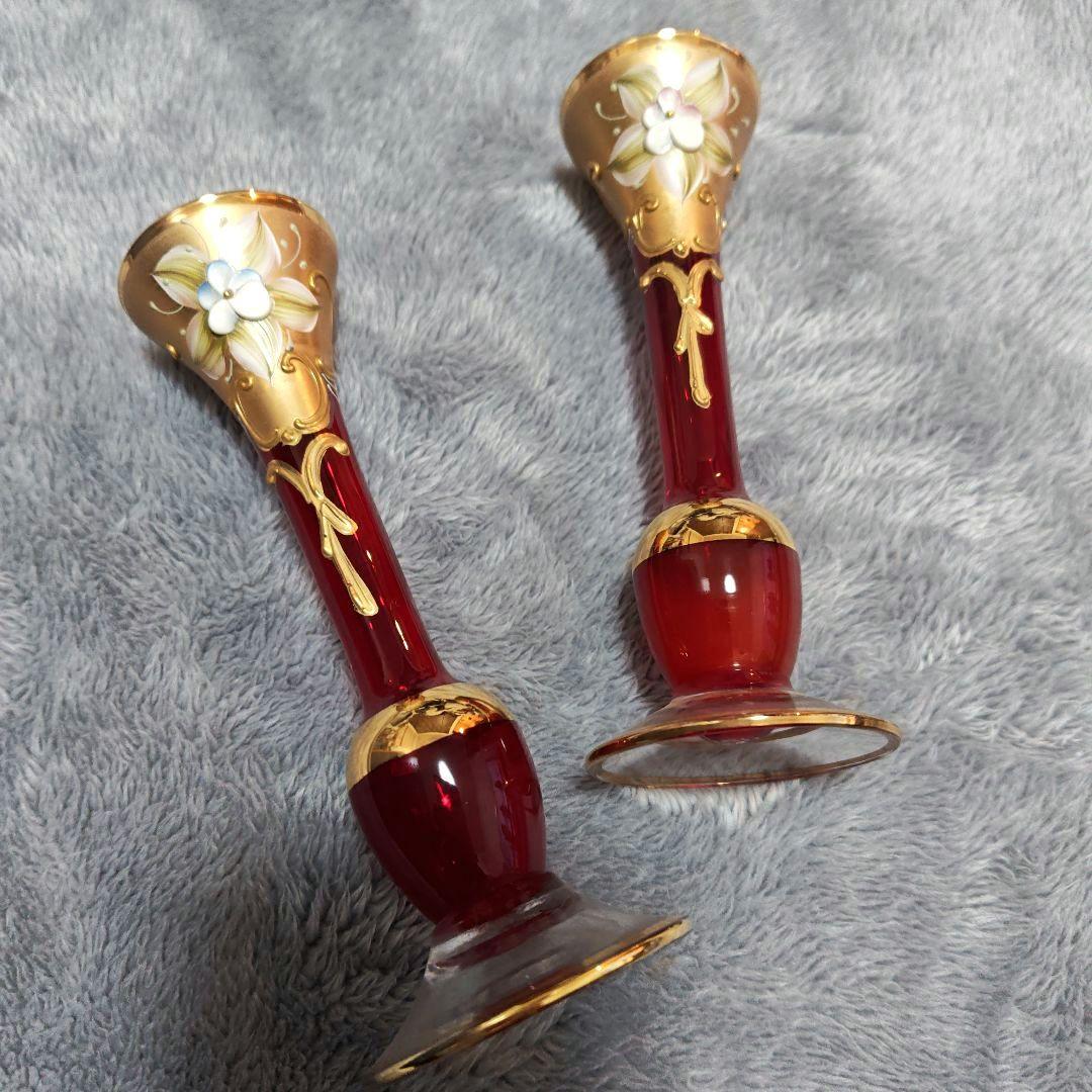 Murano ムラーノ　イタリア製 ベネチアンガラス 花瓶　希少　アンティーク