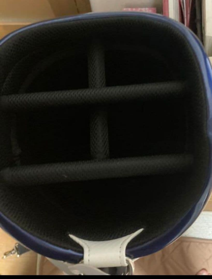 Mizuno キャディバッグ ホワイト×ネイビー ミズノ