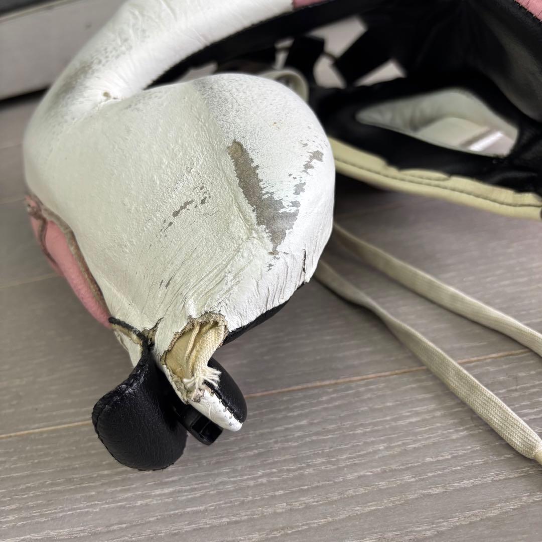 Winning ボクシングヘッドギア ピンク/ホワイト　オーダーカラー　特注