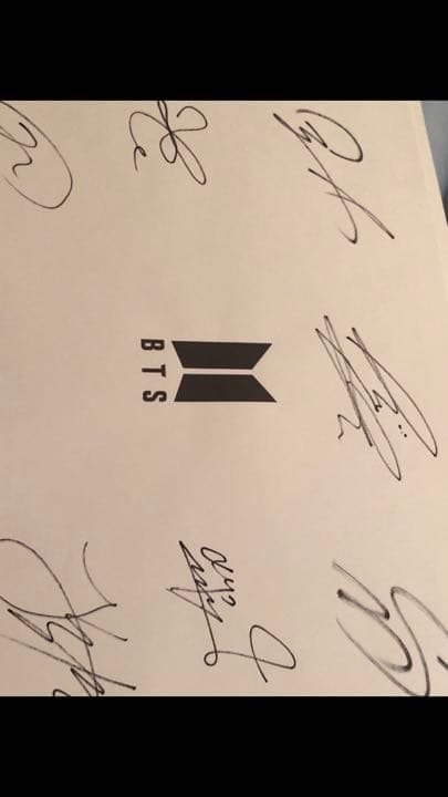 bts 防弾少年団 サイン 直筆