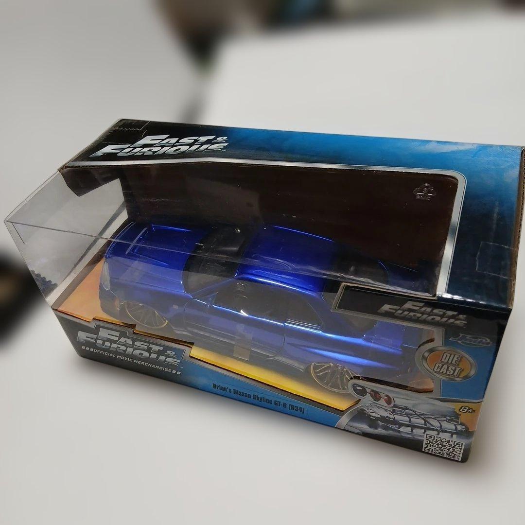 ミニカー Fast & Furious Nissan Skyline GT-R (R34)