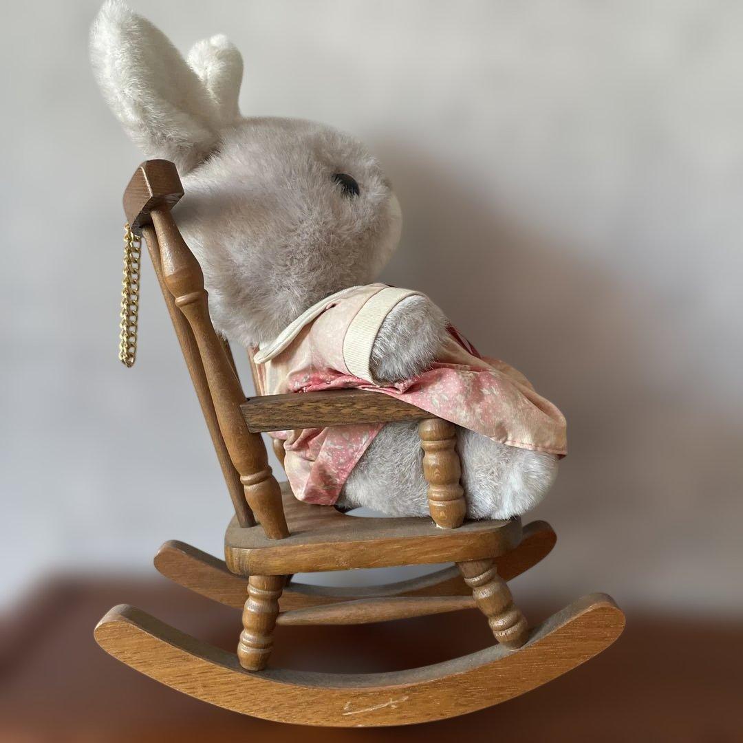 サンアロー製　うさぎのラッキー　ぬいぐるみ　レトロ