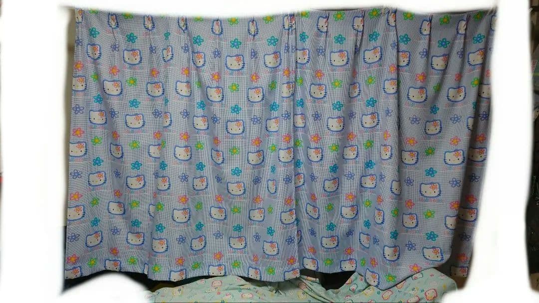 難有 当時物 ハローキティ カーテン タッセル カオハナ 2000