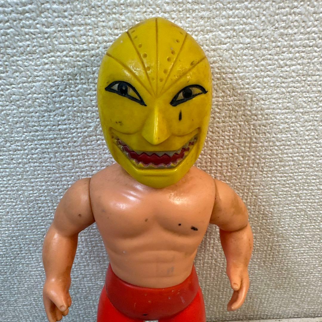 当時物 ゴールデンマスク タイガーマスク 中嶋製作所 ソフビ 約26cm梶原一騎