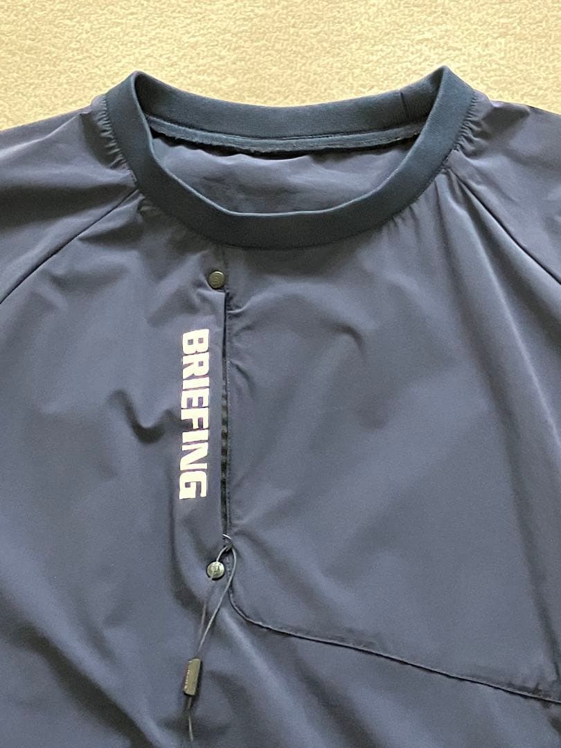 40,700円 ブリーフィング　ポケッタブルウィンドクルーネック　L