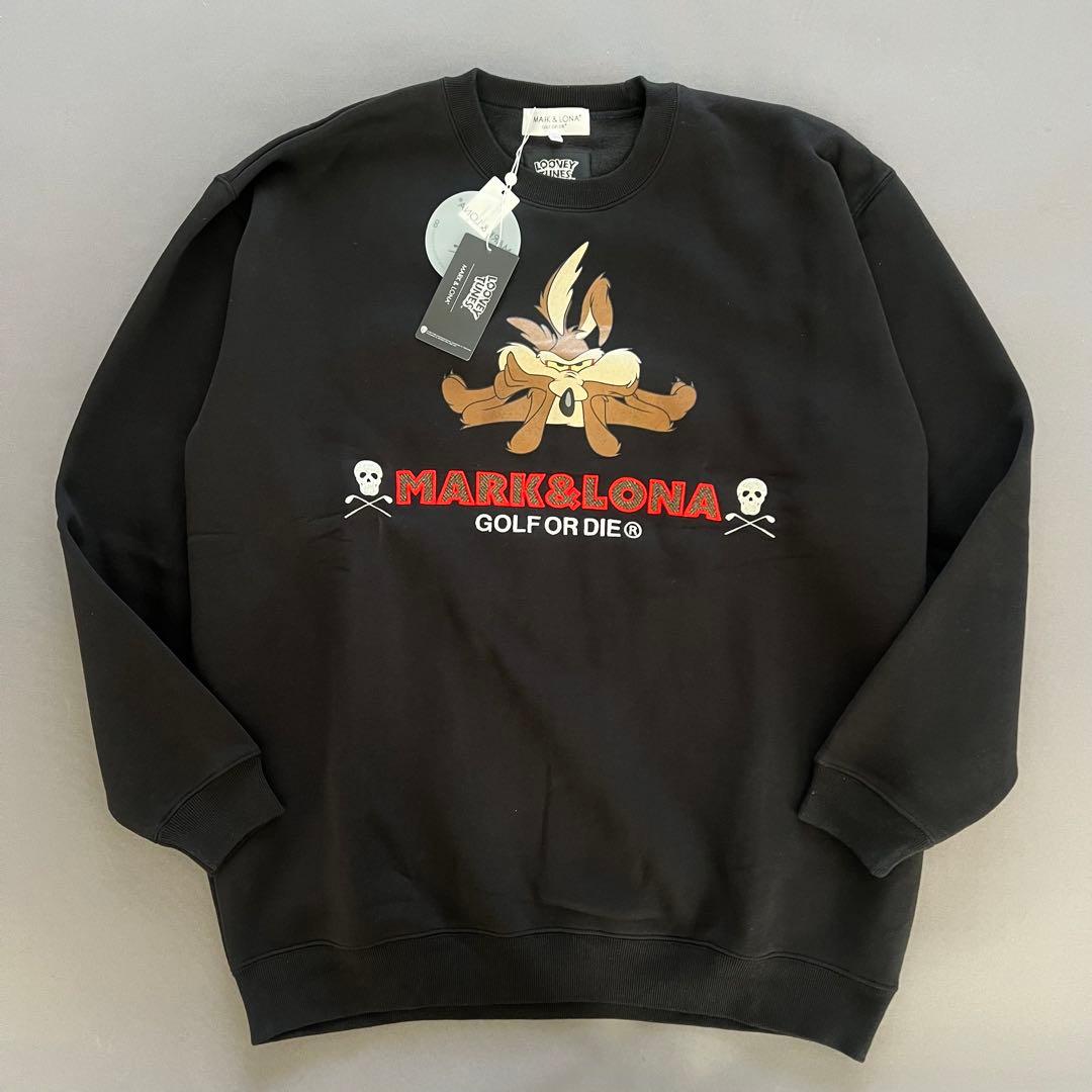 【新品】マークアンドロナ　ルーニーテューンズ　スウェット　トレーナー　メンズ　黒