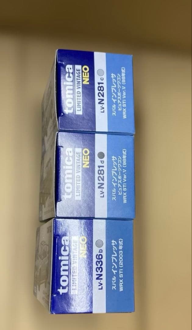 トミカリミテッド ヴィンテージネオ　 スバルインプレッサ3台セット