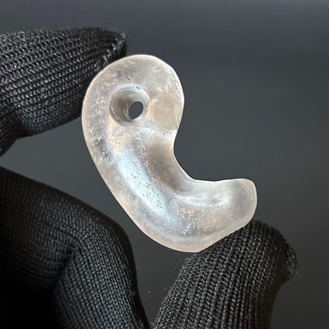 古墳時代 本水晶 勾玉 奈良県伝承◎装身具 祭祀具 古墳期 天然石 古美術 骨董