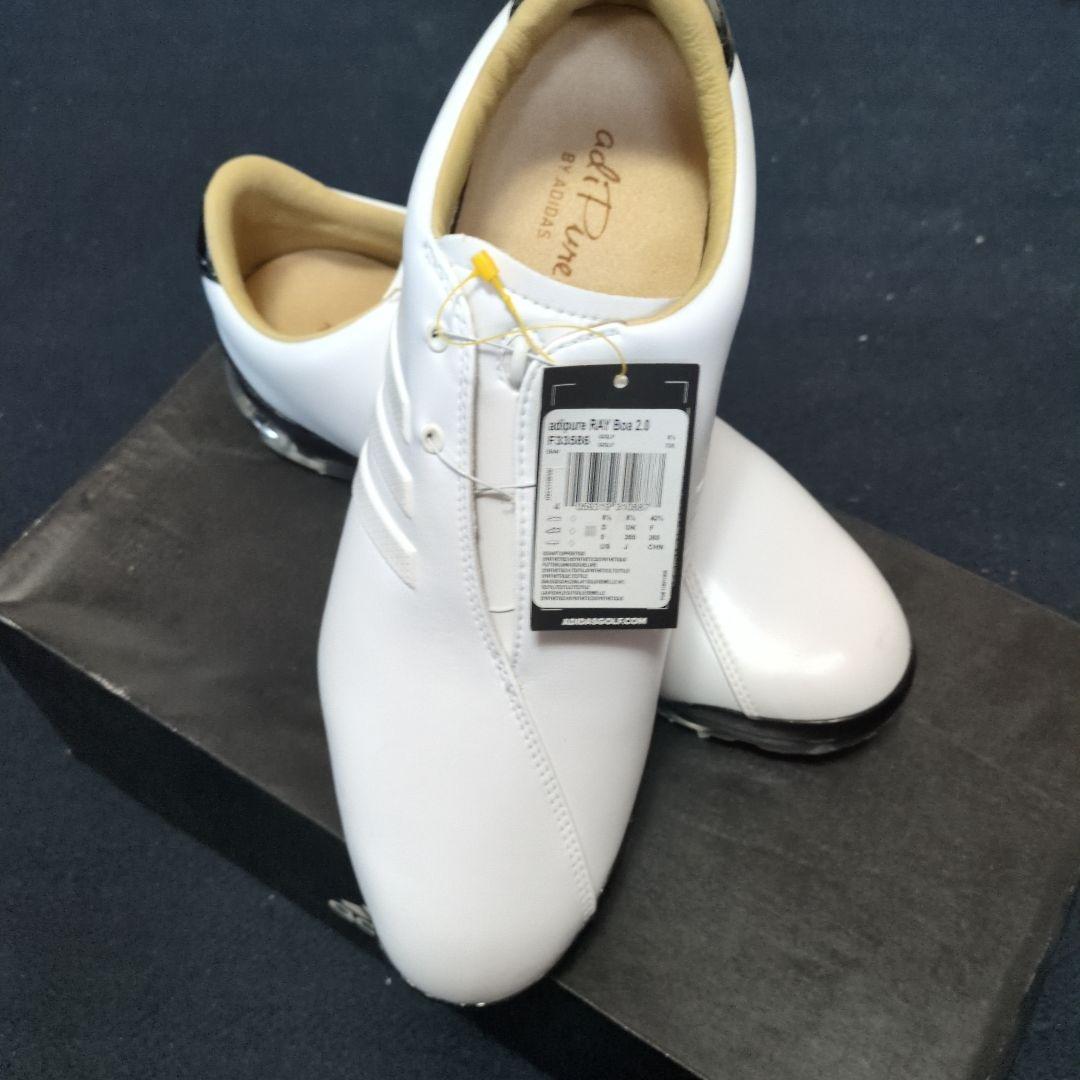 adipure ゴルフシューズ ホワイト