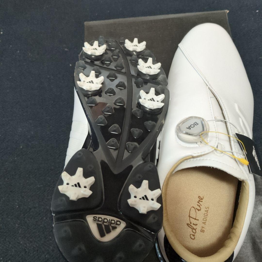 adipure ゴルフシューズ ホワイト