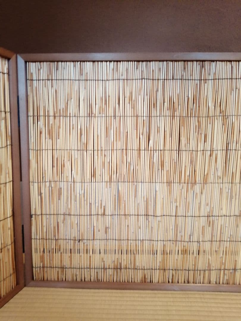 【茶道具】葦張風炉先屏風　風炉先218