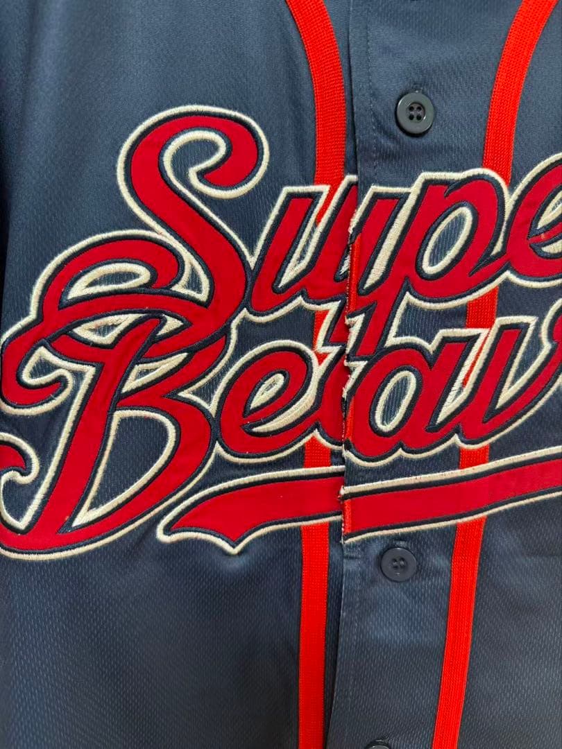 super beaver 20th ベースボールシャツ ネイビーM