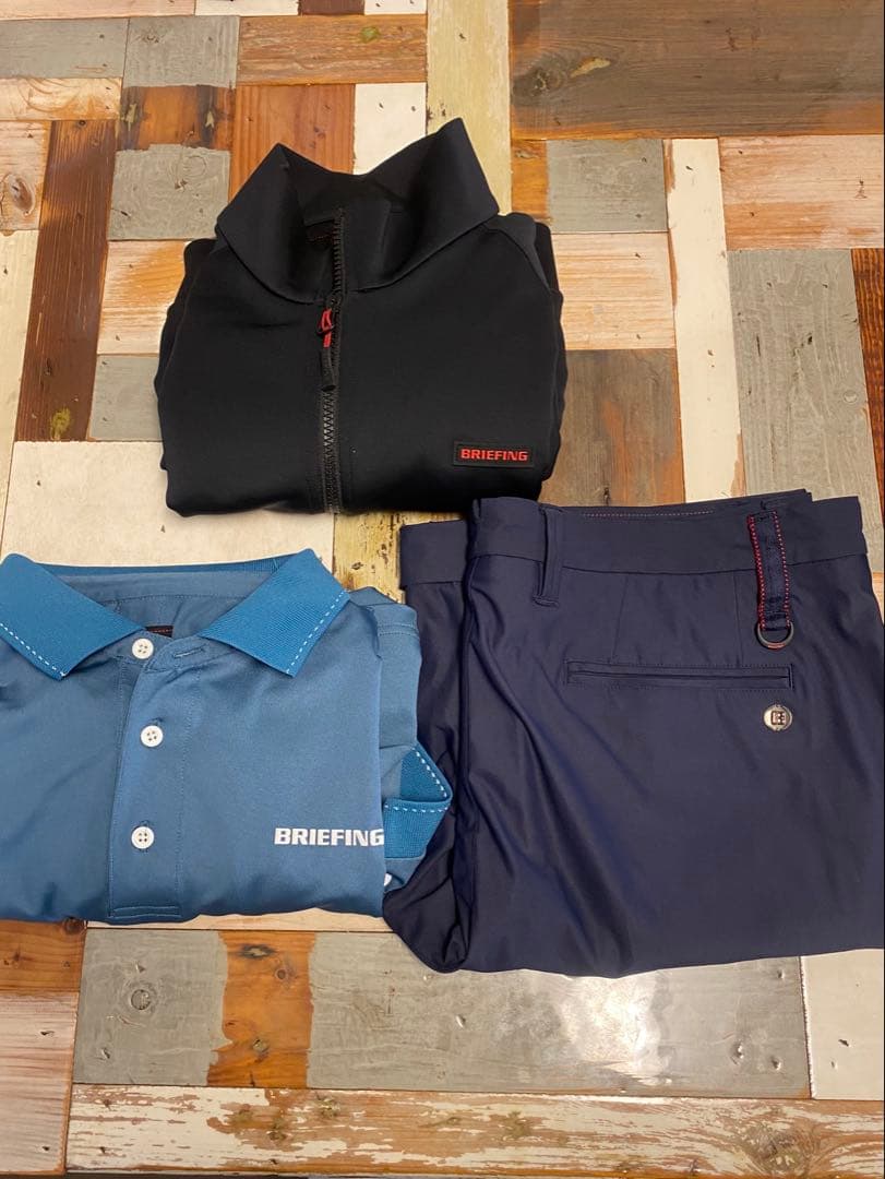 ブリーフィング　ポロシャツ、ハーフパンツセット（XL）おまけスエット付き
