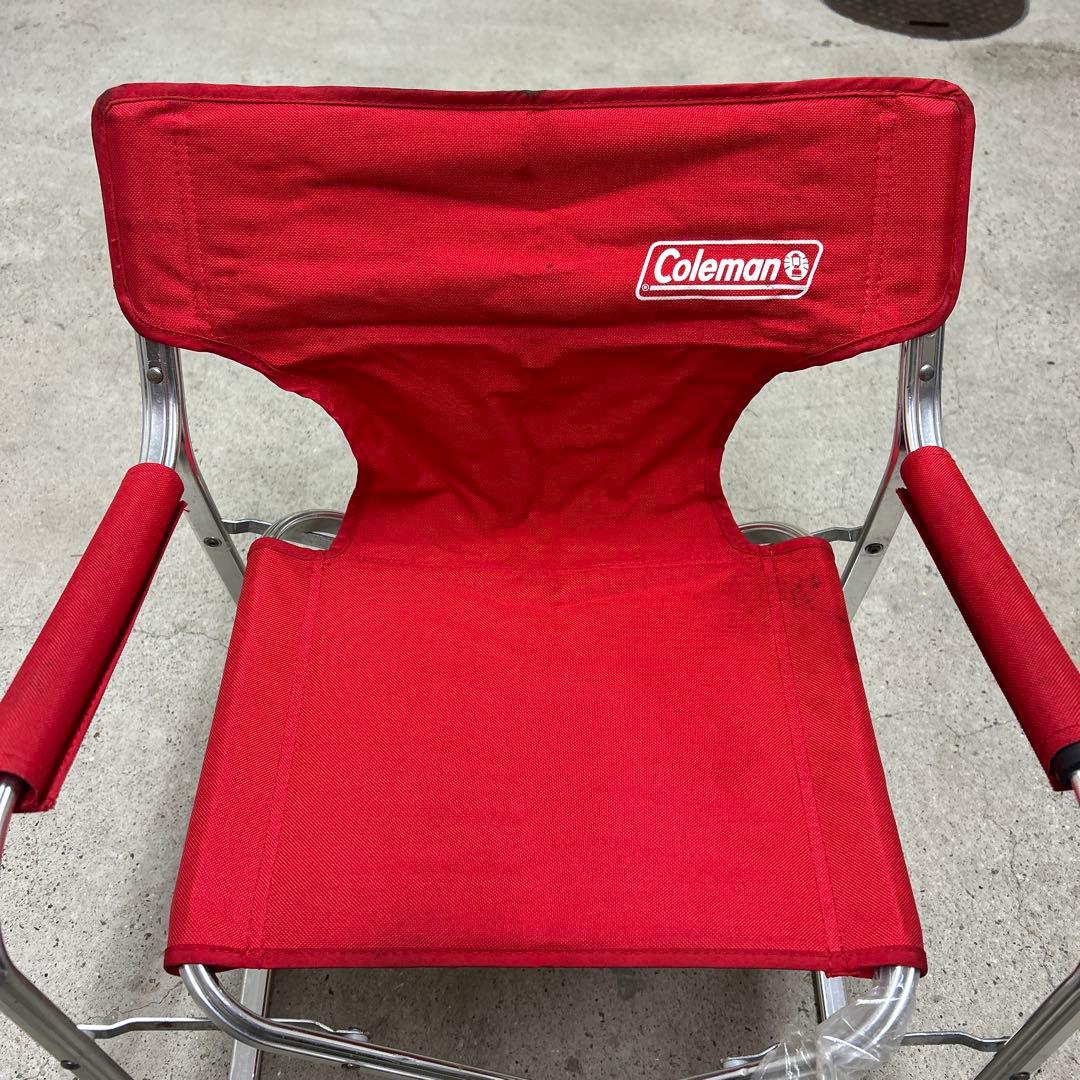 希少！廃盤品！コールマン ミニキャプテンチェア キッズ用　2脚　レッド　グリーン