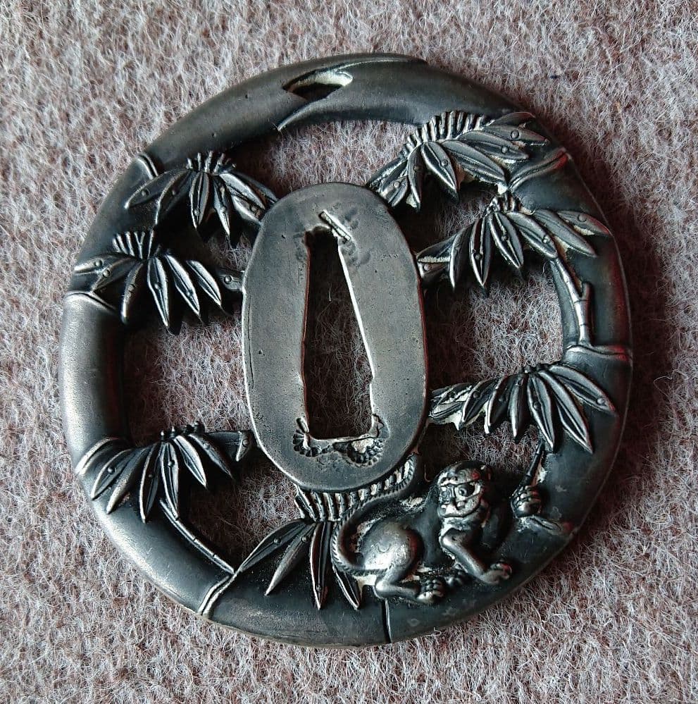 刀の鐔 銅製ツー2