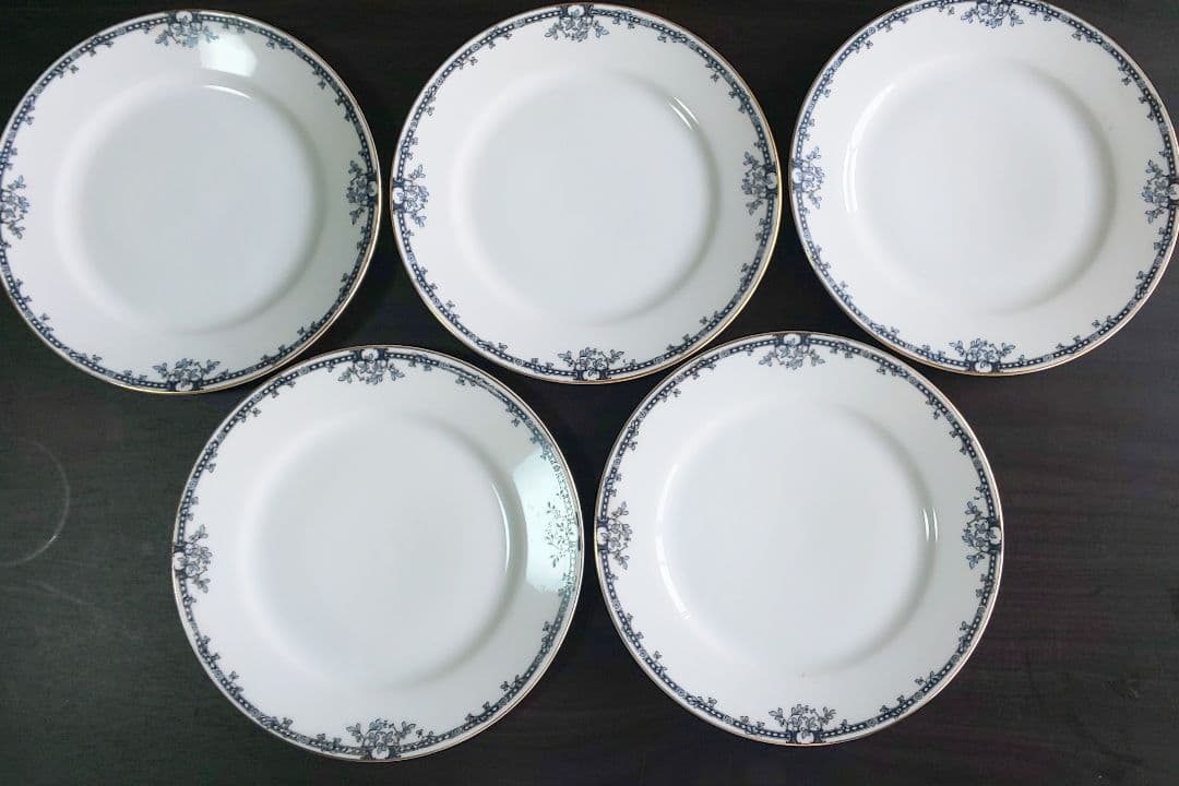 オールドノリタケ（1912年） RCヤジロベー印 商標登録番号付 ５皿セット