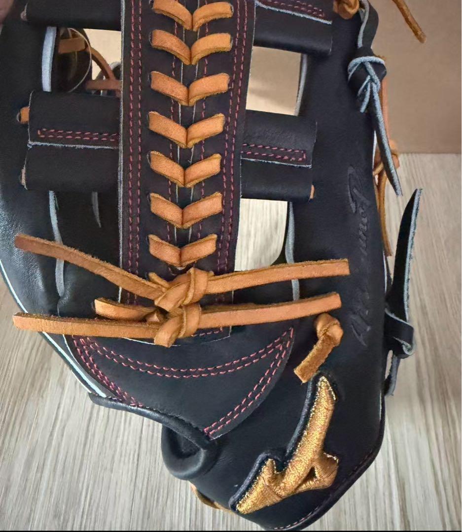 平裏刺繍1円 ミズノプロ 限定 硬式 グローブ グラブ 内野手用 右投げ用 紅林