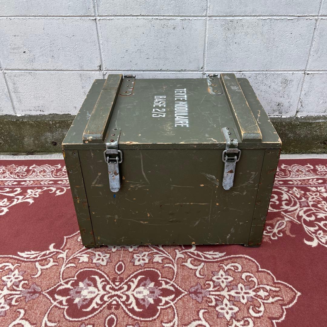 米軍実物 SURPLUS◾️ミリタリー 木製収納箱 ウッドボックス 木箱 軍物