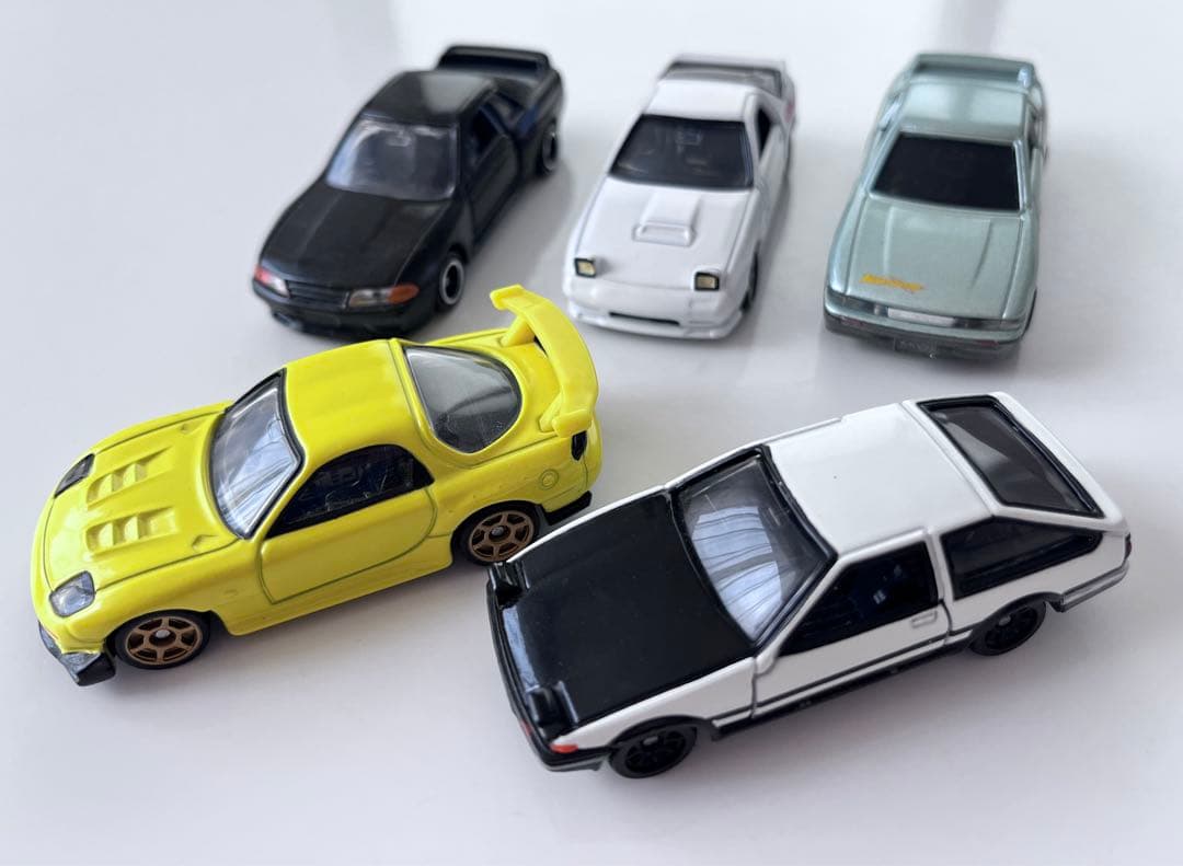 TOMICA トミカ 頭文字D 86 RX-7 ミニカー 5台 まとめ売り