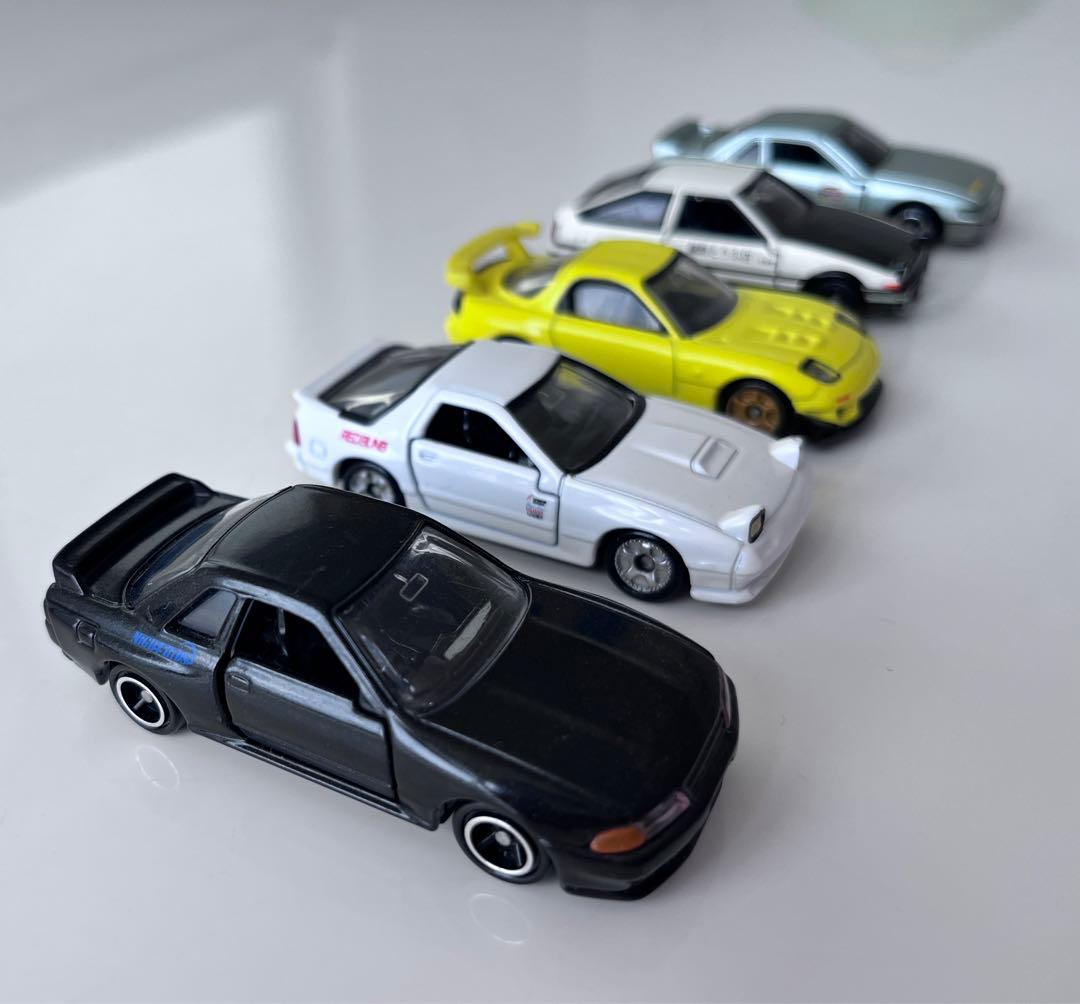 TOMICA トミカ 頭文字D 86 RX-7 ミニカー 5台 まとめ売り