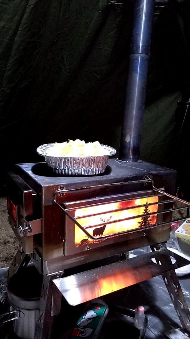 薪ストーブ 煙突アウトドア BBQ 焚火 折りたたみ ステンレス