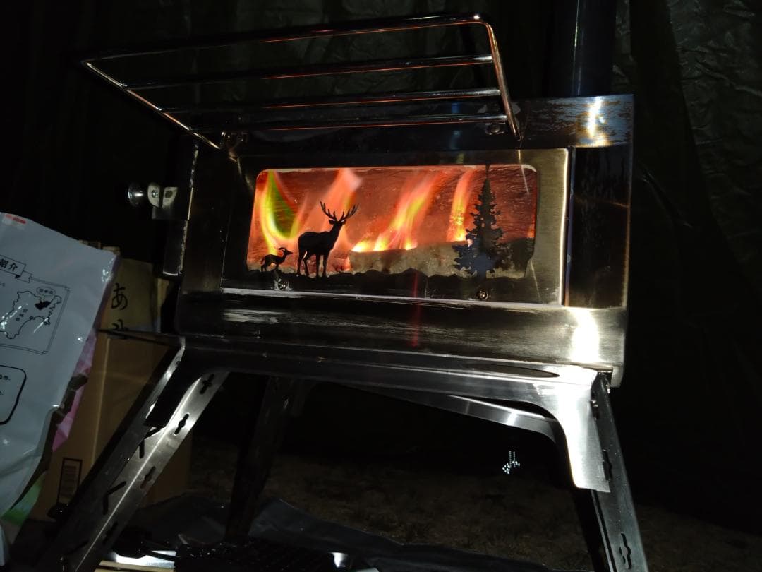 薪ストーブ 煙突アウトドア BBQ 焚火 折りたたみ ステンレス