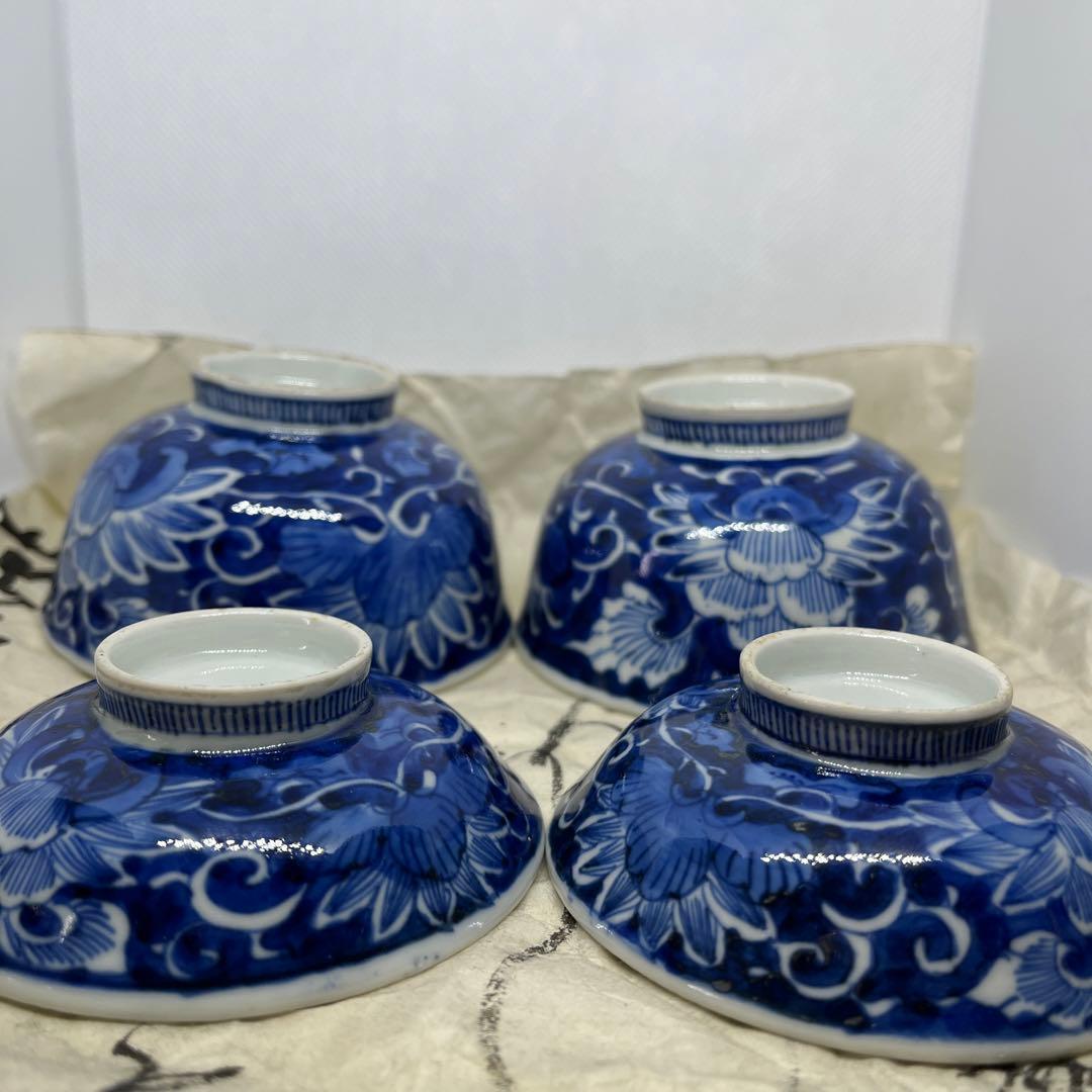 【お値下げ】骨董　古伊万里蓋付き茶碗2客