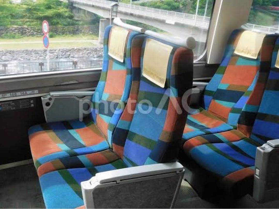 【最終値下げ】小田急電鉄 特急ロマンスカー GSE EXE 座席生地 鉄道部品