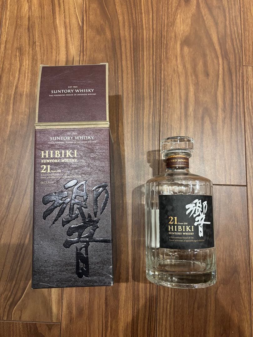 Hibiki 響 21年 ウイスキー 空瓶箱付き(送料負担します)