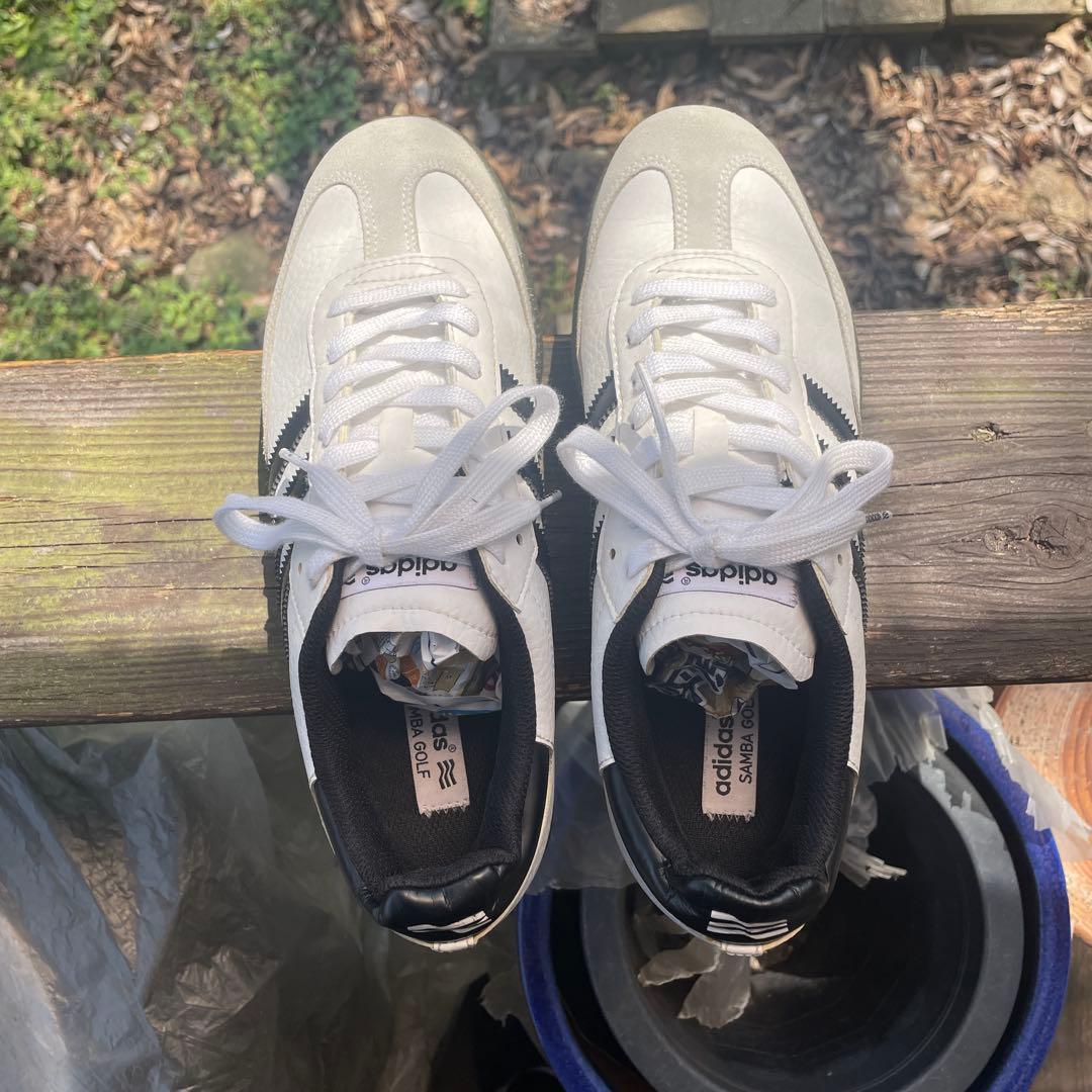アディダスゴルフシューズ　サンバ25㎝
