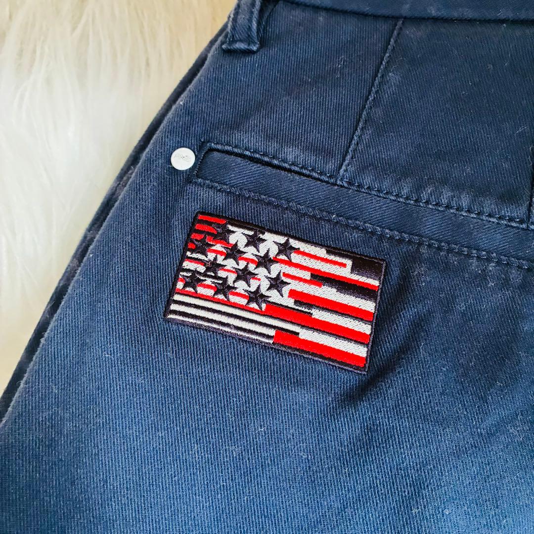 PING ピン　ストレッチパンツ　星条旗柄　ネイビー