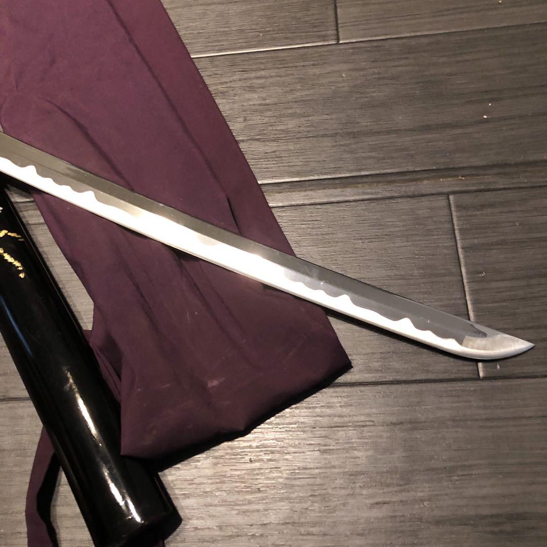 kh　高級模造刀　居合刀　茶拵え　亜合金刀身　名刀　　刀袋あり