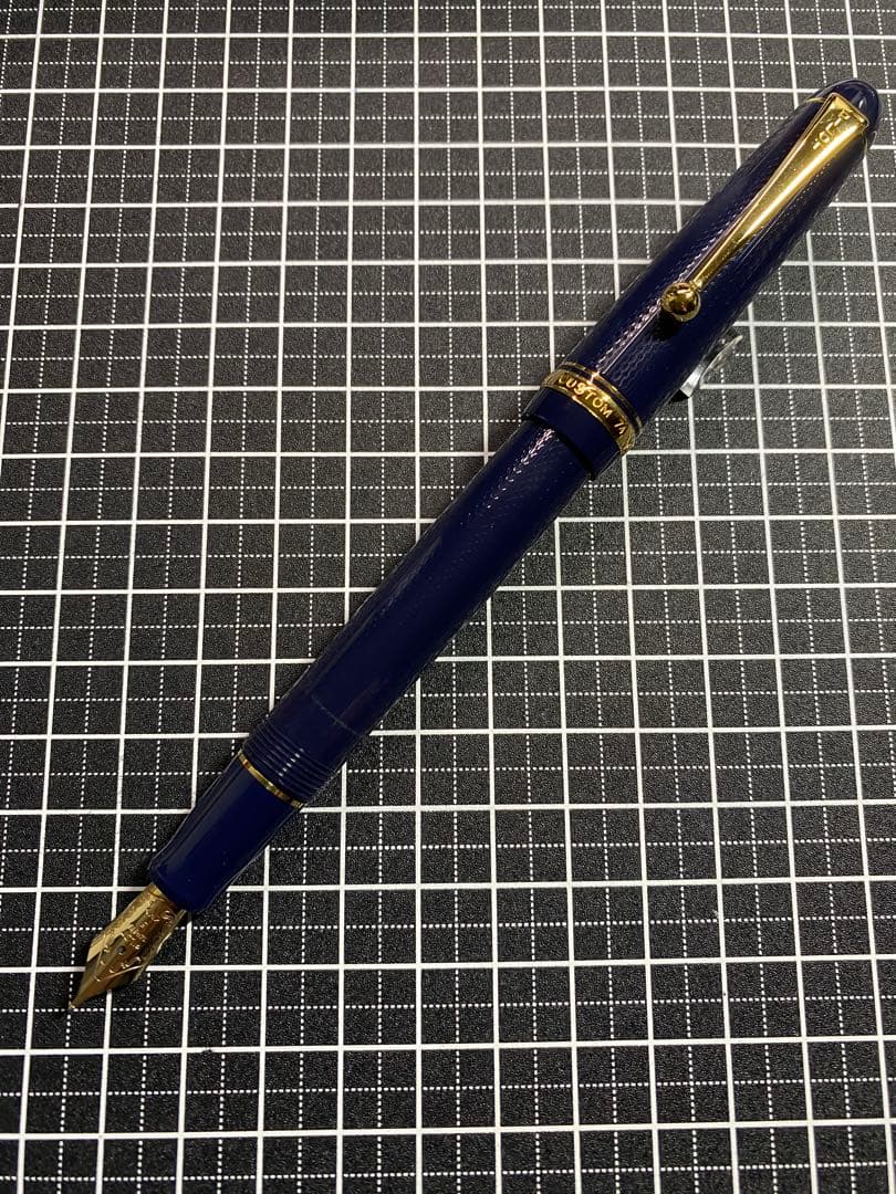 PILOT CUSTOM74 Dark-Blue 網目　万年筆　字幅M