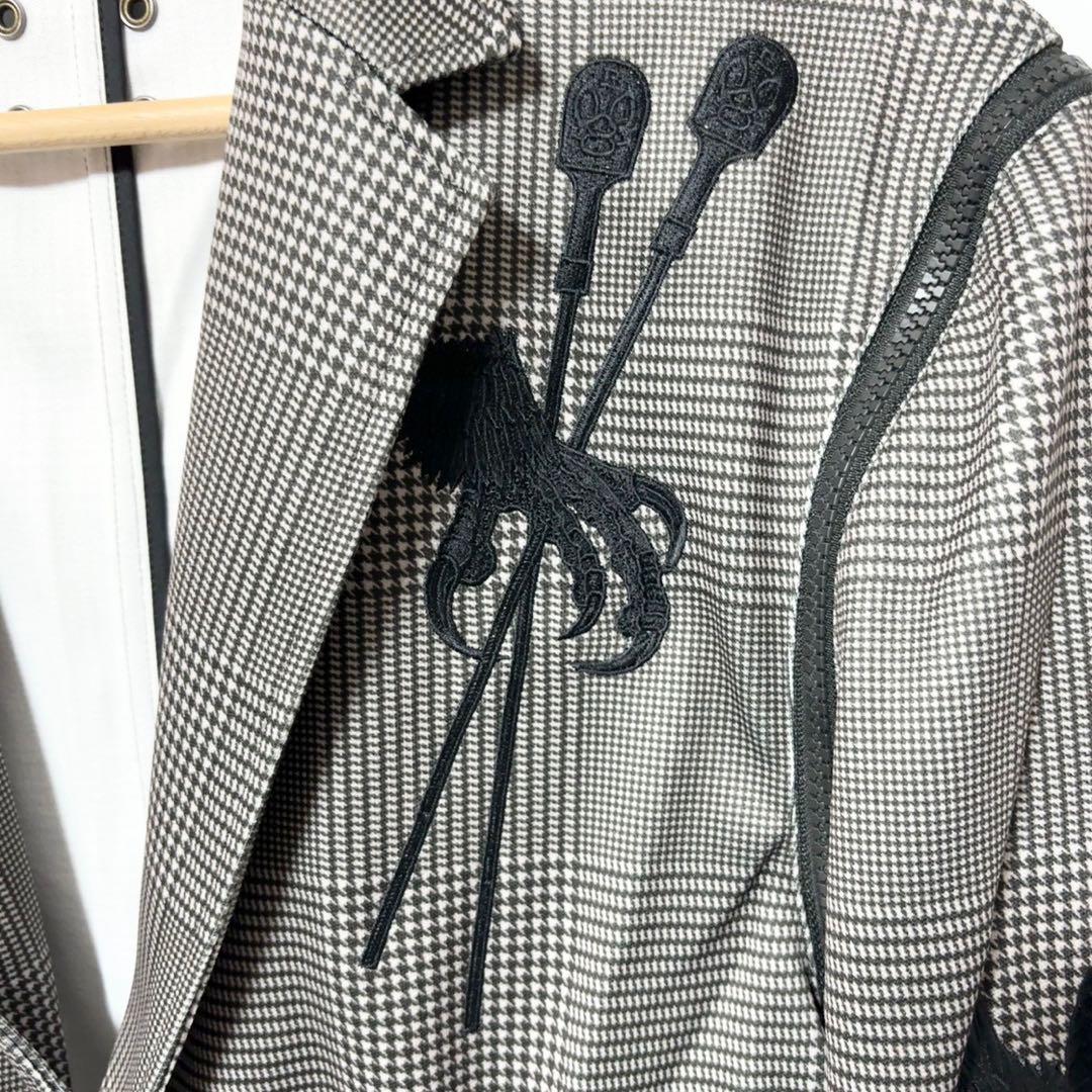 新品 ラッセルノ ゴルフ 2Way テーラード ジャケット グレン チェック L