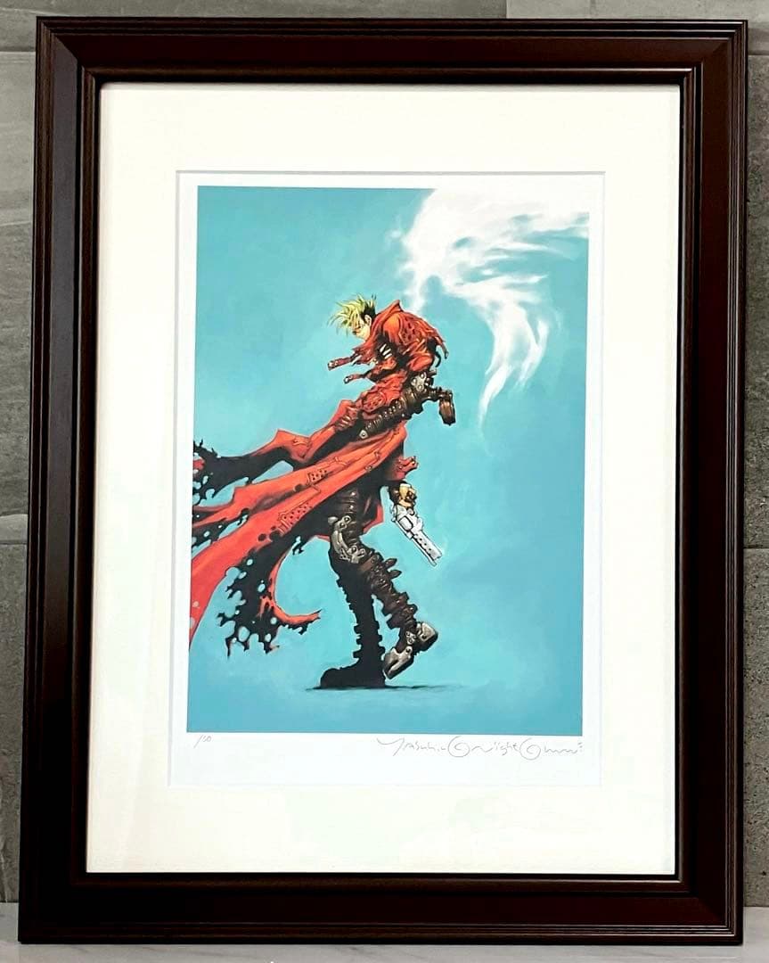 限定版50◆直筆サイン トライガン 複製原画5 TRIGUN 内藤泰弘の世界展