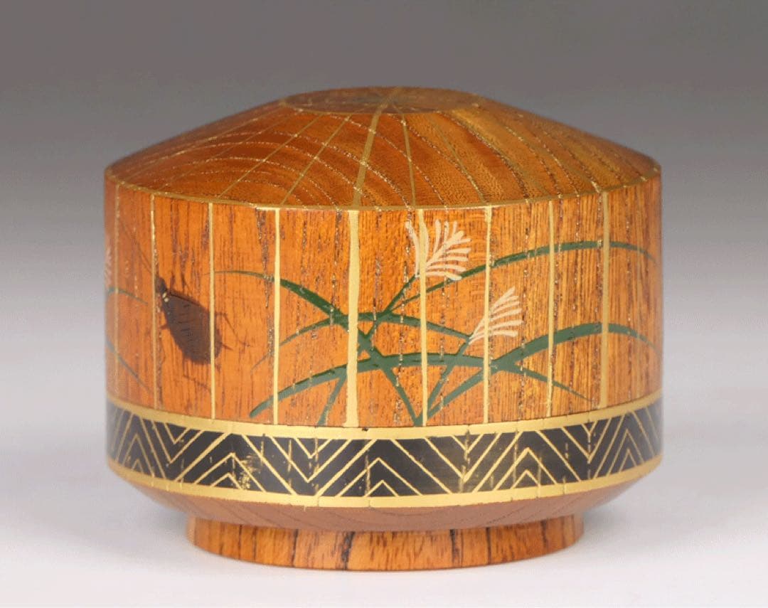 【駒澤利斎作 虫籠香合】 淡々斎 茶道具 裏千家 骨董 民藝 民芸 柳宗悦