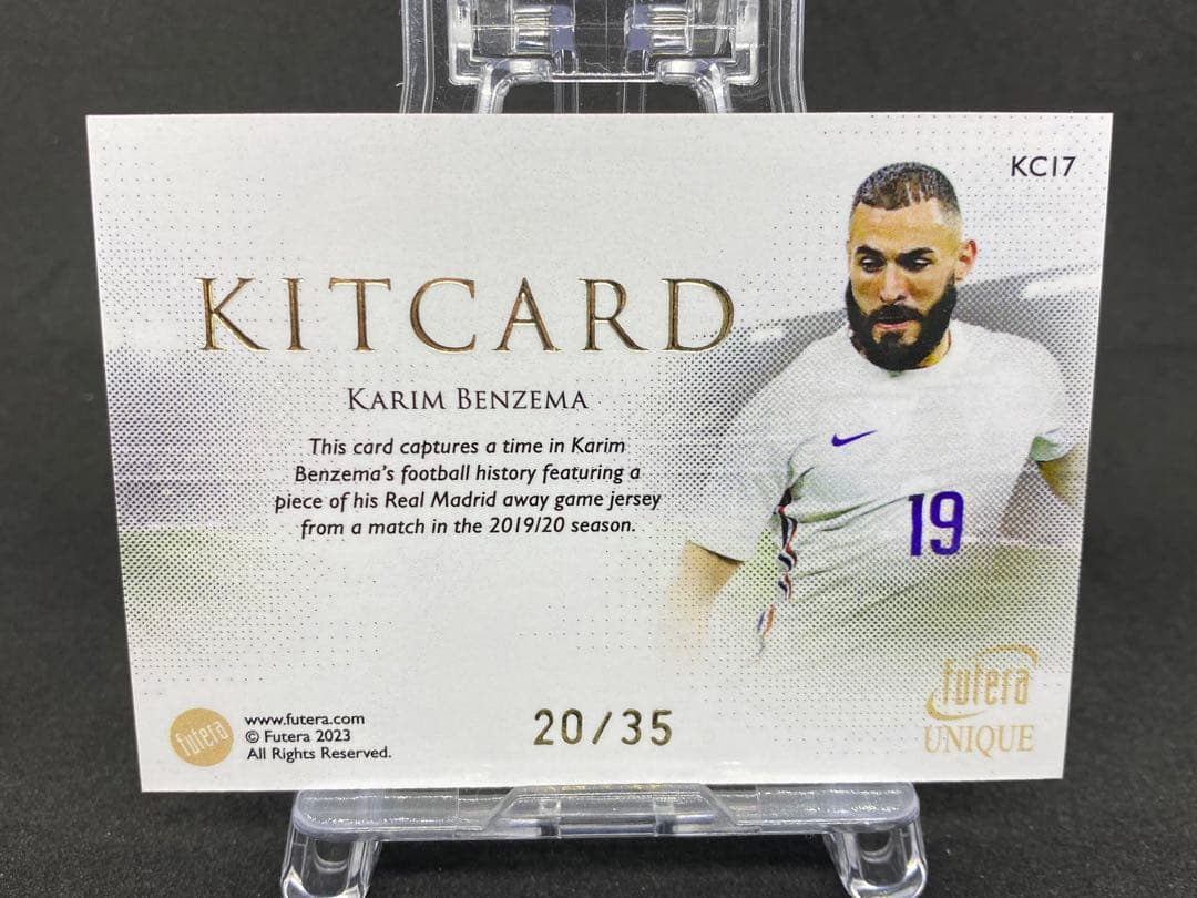 2023−24 Futera Unique ベンゼマ　ジャージカード　フランス