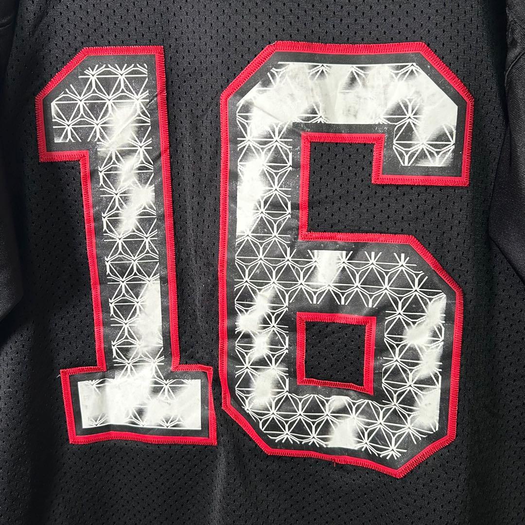 希少デザイン NFL 49ers ジョー・モンタナ ゲームシャツ メッシュ 黒