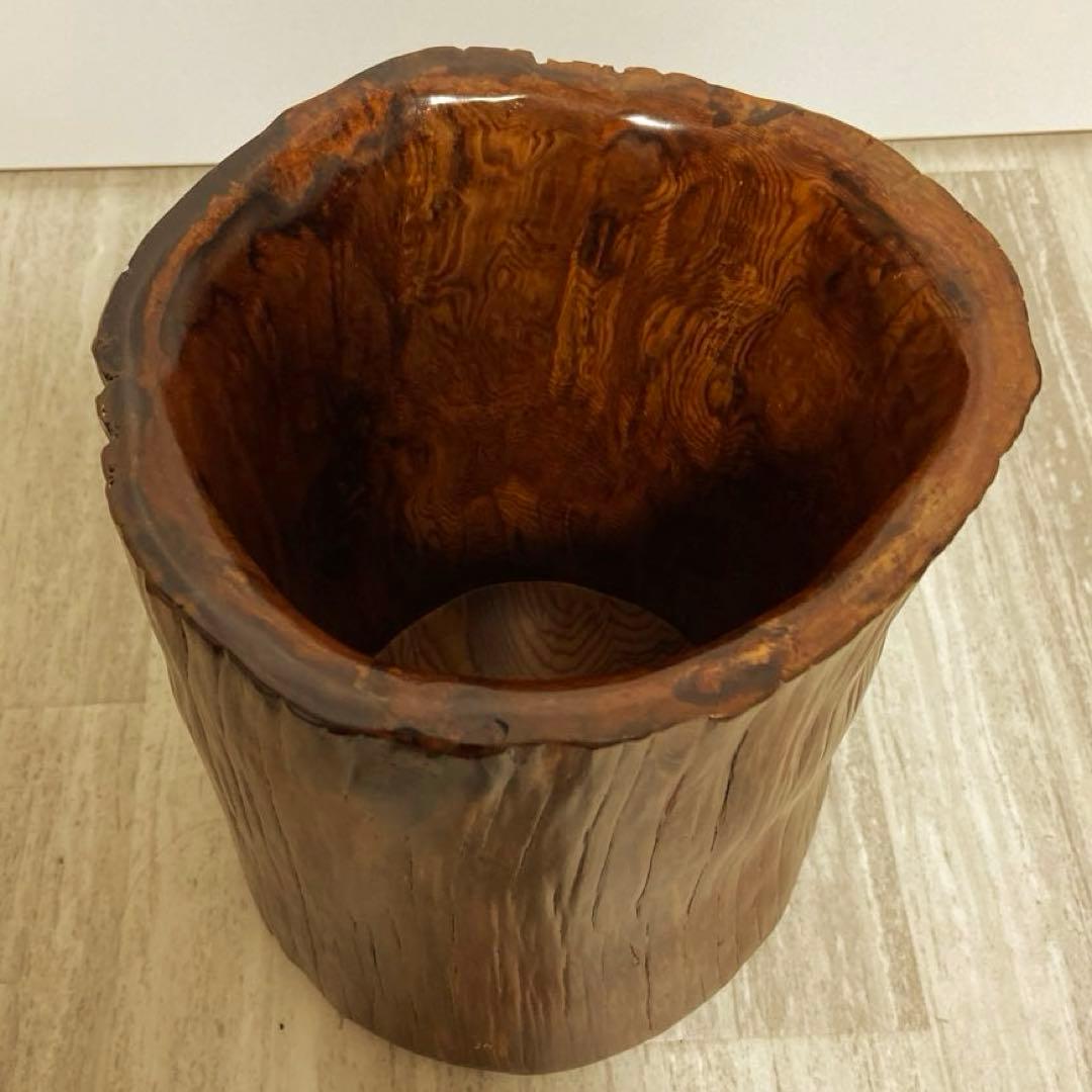屋久杉　 花器　花瓶　置物　入れ物
