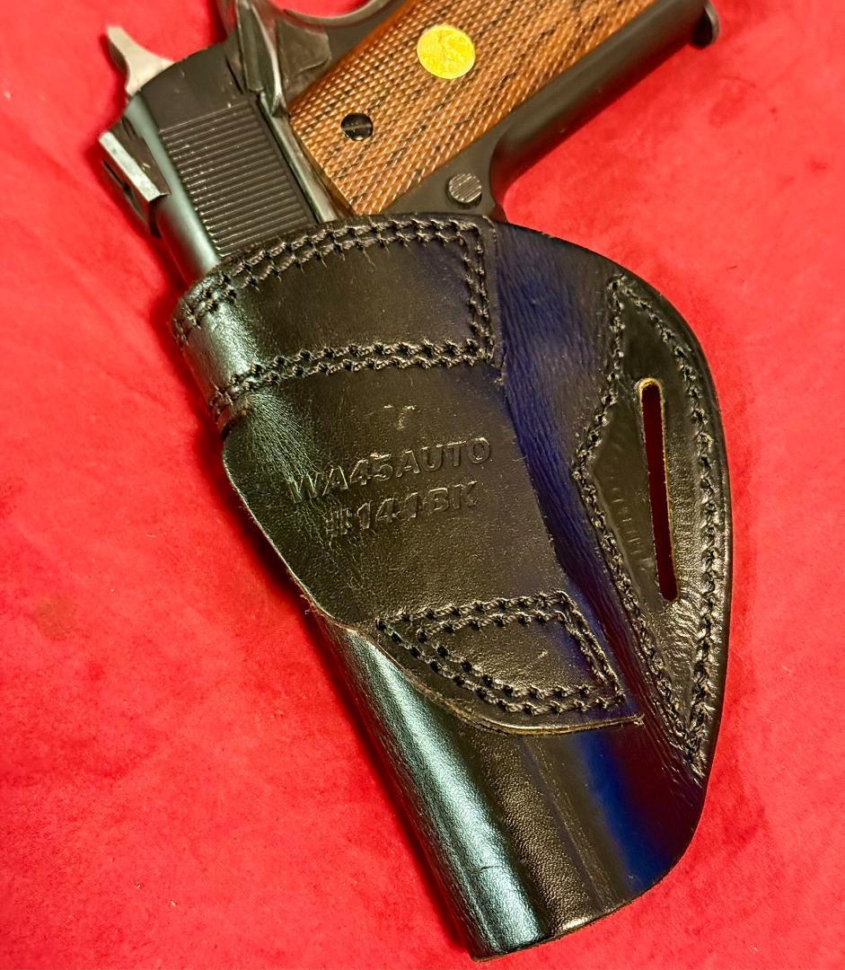 整備済 革製 ウェスタンアームズ ヒップ ホルスター オートマチック ガバメント