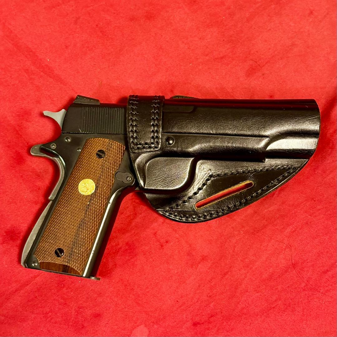 整備済 革製 ウェスタンアームズ ヒップ ホルスター オートマチック ガバメント